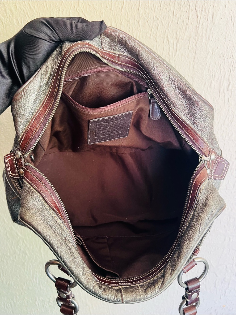 Coach Soho Shoulder Bag in Metallic Silver - Picture 8 of 13